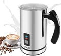 Produktbild: OZAVO Milchaufschäumer Elektrisch 500W, Heiß- und Kaltaufschäumer, 240ml, Silber