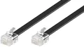 Produktbild: Goobay 50321 Modularanschlusskabel, 3 m, Schwarz - RJ12-Stecker (6P6C) > RJ12-St