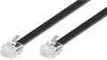 Produktbild: RJ12 Modularanschlusskabel 3 m, Schwarz - RJ12-Stecker (6P6C) > RJ12-Stecker