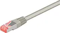 Produktbild: Goobay 50885 CAT 6 Verbindungskabel, S/FTP (PiMF), Grau, 0,5 m Kabellänge