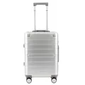 Produktbild: ALUMAXX 45190 Reisetrolley Gravity, Rollkoffer Aluminium, Reisekoffer mit TSA Schloss, Trolley mit 4 Leichtlaufdoppelrollen 360°, Alu Koffer ca. 56 cm, Silber, 56 x 37 x 21 cm
