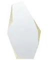 Produktbild: Wandspiegel silber / gold 68 x 120 asymmetrische Form getöntes Glas Arguel