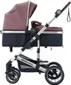 Produktbild: Daliya® NEOMOVE 2in1 Kinderwagen | Babywanne & Sportsitz in einem | Buggy | Alu-Rahmen Reisekinderwagen | Kombikinderwagen mit großen Einkaufskorb | für Stadt und Gelände | Sicher & Komfortabel (Rahmen: Silber, Stoff: Violett)
