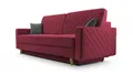 Produktbild: MOEBLO Schlafsofa CALIFORNIA, Sofa aus Samtstoff Couch für Wohnzimmer Sofagarnitur Polstersofa Wohnlandschaft Velours 230x96x97cm, mit Bettkasten und Schlaffunktion