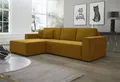 Produktbild: Ecksofa Schlafsofa Sofa CONOR PREMIUM Stoff Kronos Goldbraun Ottomane Links