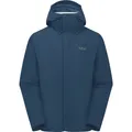 Produktbild: Rab - Downpour Jacket Regenjacke tempest blue L Regenjacke Hardshell