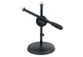 Produktbild: keepdrum Mikrofonständer keepdrum Mikrofonständer MS031 Tischstativ mit Galgen, (Desktop, Stativ), für zwei Geräte