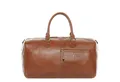 Produktbild: SID & VAIN Reisetasche echt Leder Weekender groß SEATTLE crunchy tan, Echtleder Reisegepäck für Damen & Herren, Sporttasche XL braun