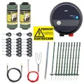 Produktbild: Kleintier Set Hunde & Katzenzaun Elektrozaun elektrifizierbarer Gartenzaun