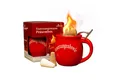 Produktbild: Feuerzangentasse Bowle-Set Feuerzangentasse 1er-Set (Feuerzangenbowle Set, 5-tlg., 1x Feuerzangentasse, 3x Zimtzuckerhütchen, 1x Rezeptheftchen), hitzebeständige Keramik, Edelstahl-Feuerzange