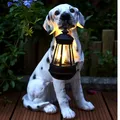 Produktbild: LED Solarlampe Dalmatiner Hund Gartenlampe Laterne Solar Lampe Solarlaterne Deko