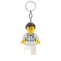 Produktbild: LEGO Iconic Krankenschwester Schlüsselanhänger Taschenlampe - 76 mm große Figur (KE186) - inklusive 2 CR2025 Batterien