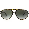 Produktbild: Tom Ford Sonnenbrille 0447 Jacob 52B Dunkel Havanna Rauch Grau Gradient