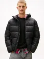 Produktbild: Tommy Jeans Steppjacke HOODED LOGO PUFFER Winterjacke Steppjacke W Regular fit mit Rundhalsausschnitt