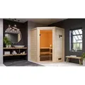 Produktbild: Karibu Sauna Innensauna Antonia Eckeinstieg Ofen 3,6 kW externe Strg.easy 145x145x187 cm ohne Dachkranz