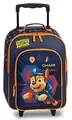Produktbild: Fabrizio Paw Patrol Chase Marshall Skye Kinder Trolley Kinderkoffer Weichgepäck Polyester 32 x 42 x 16/21 cm Vol. 17 l (Dunkelblau Chase)