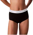 Produktbild: Calvin Klein Damen Hipster Boyshort mit Logobund, Schwarz (Black), S