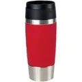 Produktbild: Emsa Thermobecher Travel Mug, Metall, Kunststoff, 0,36 L, lebensmittelecht, 100% dicht, abnehmbarer Deckel, rostfrei, transportabel, Ausgießen per Knopfdruck, geschmacks- und geruchsneutral, Kaffee & Tee, Tassen, Thermobecher