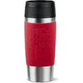 Produktbild: emsa Isolierbecher TRAVEL MUG Classic 0,36 Liter dunkelrot - Limette/Rot