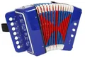 Produktbild: Akkordeon blau  ca. 17 x 9,5 x 17 cm