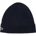 Produktbild: Lacoste Mütze aus Gerippter Wolle Uni Navy, Grösse:OSFA - Blau - Einheitsgröße