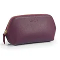 Produktbild: Londo Echtleder Kosmetiktasche, Schminktasche, Make up Tasche für Damen, Mädchen - Sonderfach mit Reisverschluss