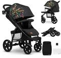 Produktbild: LIONELO Annet Buggy bis 22 kg mit Liegefunktion, Kinderwagen klein zusammenklappbar mit Zubehör, Eva-Schaum-Räder, Moskitonetz, Fußdecke Getränkehalter, Korb