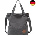 Produktbild: JANSBEN Damen Canvas Handtasche Schultertasche Casual Multifunktionale