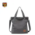Produktbild: JANSBEN Damen Canvas Schultertasche Multifunktionale 30x40x12