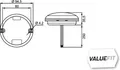 Produktbild: HELLA 2SB 357 028-011 Heckleuchte - Valuefit - LED - 12/24V - Einbau -