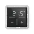 Produktbild: Homematic IP Glas-Wandthermostat | HmIP-WGTC-A | Schwarz | mit CO₂-Sensor