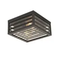 Produktbild: Qazqa Außen-Deckenleuchte Reims, ohne Leuchtmittel, Warmweiß, QAZQA Außen Decken­leuchte, e27, Schwarz, Aluminium, Modern