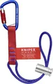 Produktbild: Knipex 00 50 13 T BK 00 50 13 T BK Adapterschlaufen mit fixiertem Materialkarabiner Zur Werkzeug-Absturzsicherung 186mm