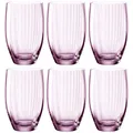 Produktbild: LEONARDO HOME Poesia Trinkglas 6er Set, spülmaschinengeeignete Wasser-Gläser, Trink-Becher aus Glas, Saft-Gläser, Getränke-Set, 460 ml, Glas, rosé, 022379