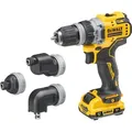 Produktbild: DeWalt DCD703L2T-QW Akku-Bohrschrauber, 4 Köpfe, 12 Volt - Schwarz/Gelb