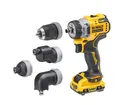 Produktbild: DeWALT Akku-Bohrschrauber 12V DCD 703 L2T-QW 4 Köpfe mit 2x Akku in T-STAK-Box
