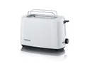 Produktbild: SEVERIN Automatik-Toaster, Toaster mit Brötchenaufsatz, hochwertig, mit Krümelschublade, 700 W Leistung, weiß/schwarz, AT 2286