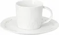 Produktbild: Espressotasse Guten Appetit 90 ml mit Untertasse, Tief-Relief und Goldrand