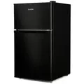Produktbild: Klarstein Kühl-/Gefrierkombination Big Daddy Cool Kühl-Gefrier-Kombi 87L (61+26L) 40 dB freistehend 10045775, 83.7 cm hoch, 47 cm breit, Mini Fridge Getränkekühlschrank Hotelkühler mit Glasablagen schwarz