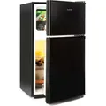 Produktbild: Klarstein Big Daddy - Kühlschrank mit Gefrierfach, Kühl Gefrierkombination, fridge leise, LED, 87-Liter: Kühlschrank mit 61-L und Gefrierschrank... - Schwarz
