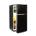 Produktbild: Klarstein Big Daddy - Kühlschrank mit Gefrierfach, Kühl Gefrierkombination, fridge leise, LED, 87-Liter: Kühlschrank mit 61-L und Gefrierschrank 26 L, schwarz