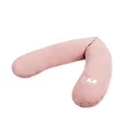 Produktbild: Julius Zöllner Musselin Stillkissen ca. 190 cm | Füllung 42 Liter EPS-Mikroperlen | Made in Germany | Bezug aus 100% Baumwollmusselin | Oeko-TEX® Standard 100 | Dusty Rose