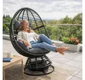 Produktbild: ESTEXO Gartensessel Polyrattan Loungesessel Schwingsessel Rattan Sessel Relaxsessel Stuh
