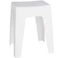 Produktbild: WENKO Dusch- und Badhocker Toilettenhocker mit konturiertem Sitz, Kunststoff Badhocker - WENKO, belastbar bis 100 kg