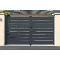 Produktbild: Doppelflügeltor 4m Vogel 400 X 180 Cm Aluminium Grau