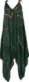 Produktbild: Boho Batik Jumpsuit, Sommer Overall, Hosenkleid - Dunkelgrün, Damen, Viskose, Hosen