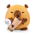 Produktbild: Snackles, Series 2, Capybara (Kung Fu Tea, Bubble Tea), Kuschelig-weiches, beruhigendes, 35 cm großes Plüschspielzeug mit lizenziertem Snacks (Capybara)
