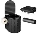 Produktbild: Campingtoilette faltbar mit Deckel 150KG 25L WC Klo Mobile Toilette Camping