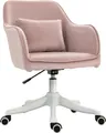 Produktbild: Vinsetto Massage Bürostuhl Schreibtischstuhl Computerstuhl Drehstuhl Arbeitsstuhl mit Vibrationsfunktion USB-Schrittstelle Massagefunktion Lendenkissen Armlehnen 78-86 cm höhenverstellbar Rosa