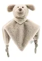 Produktbild: Sterntaler Schmusetuch S HUND Lucky - Baby Kuscheltuch aus weichem Synthetischen Flausch - Baby und Kinder Schnuffeltuch mit Rassel für zu Hause & Unterwegs, Graubeige, 21 cm